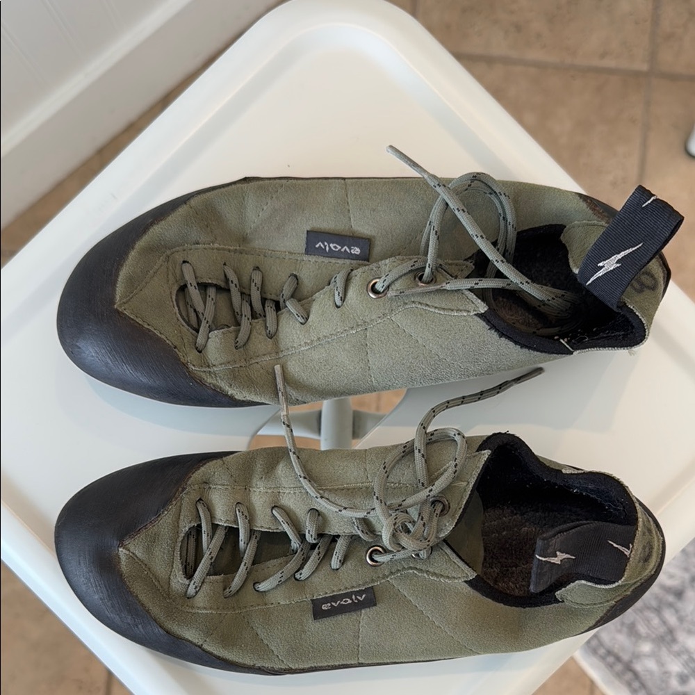 Evolv Green Climbing Shoes